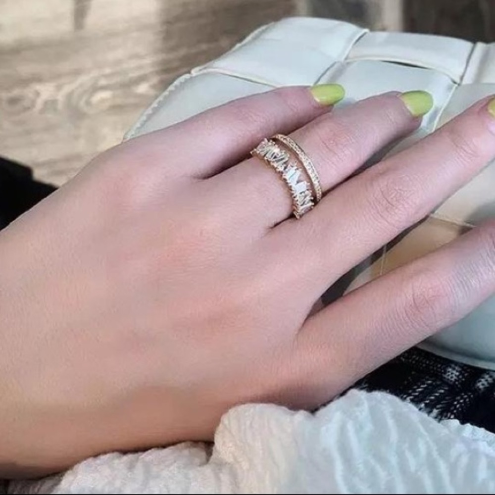 🟨Insta double layer ring - Picture 4 of 5